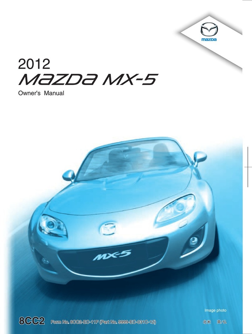 Mazda 2012 MX-5 Miata Manual de usuario