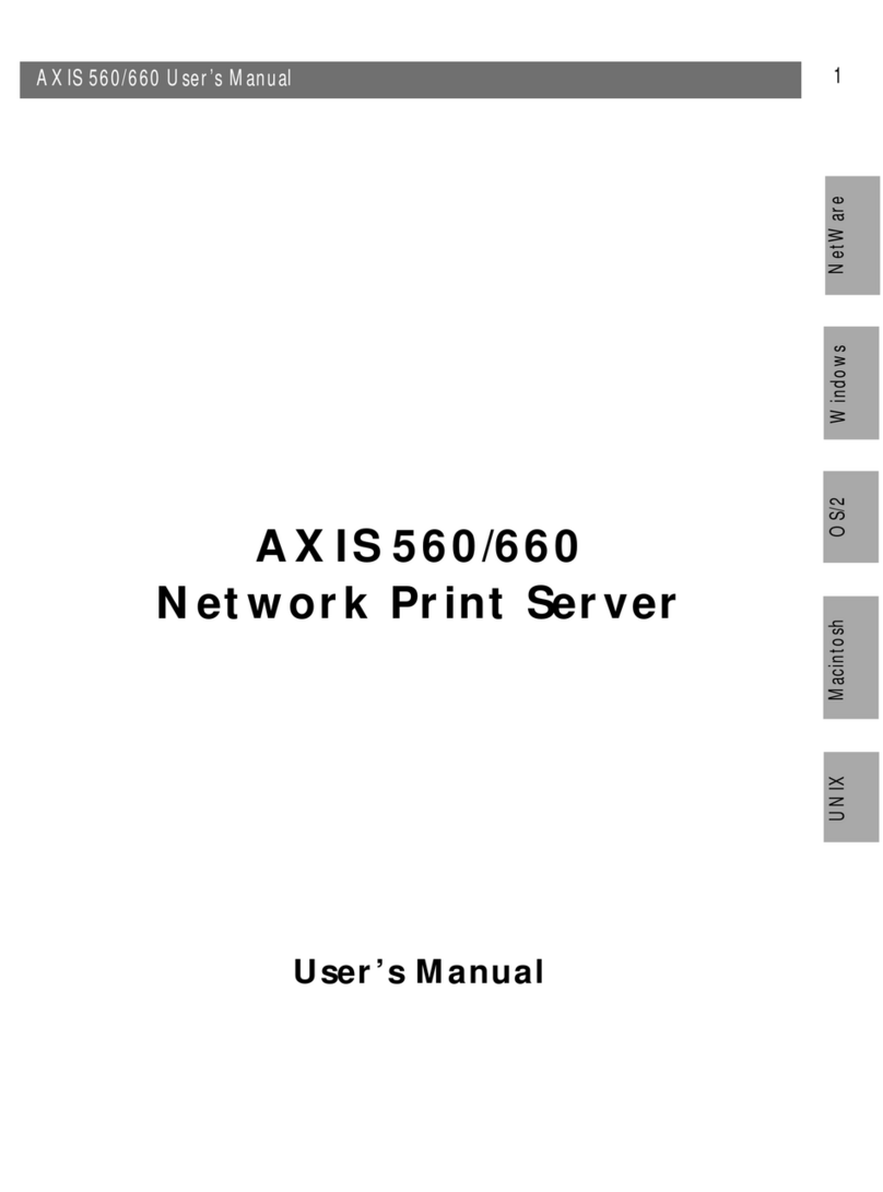 Axis AXIS 560 Manual de usuario