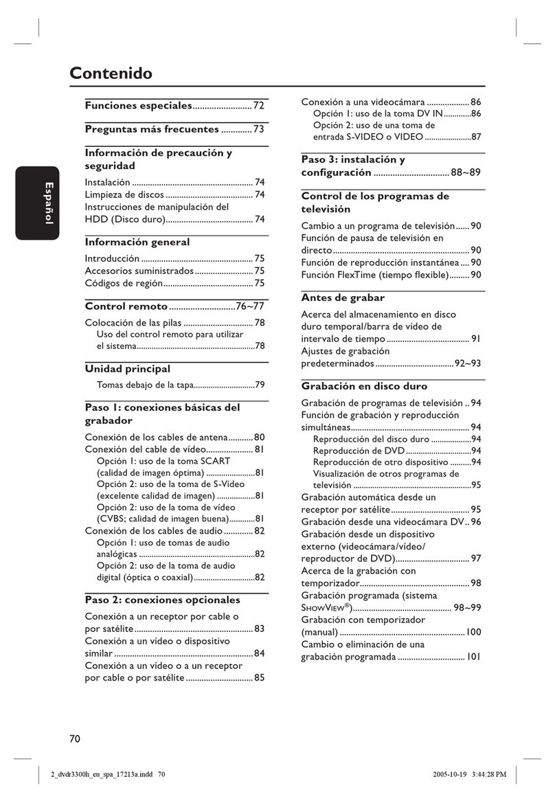 Philips ShowView DVDR3330H Guía del usuario