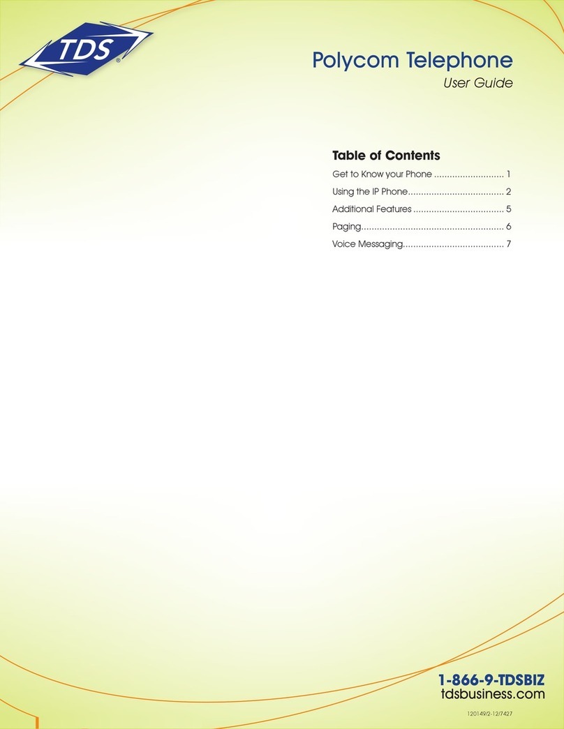 Polycom Telephone Manual de usuario