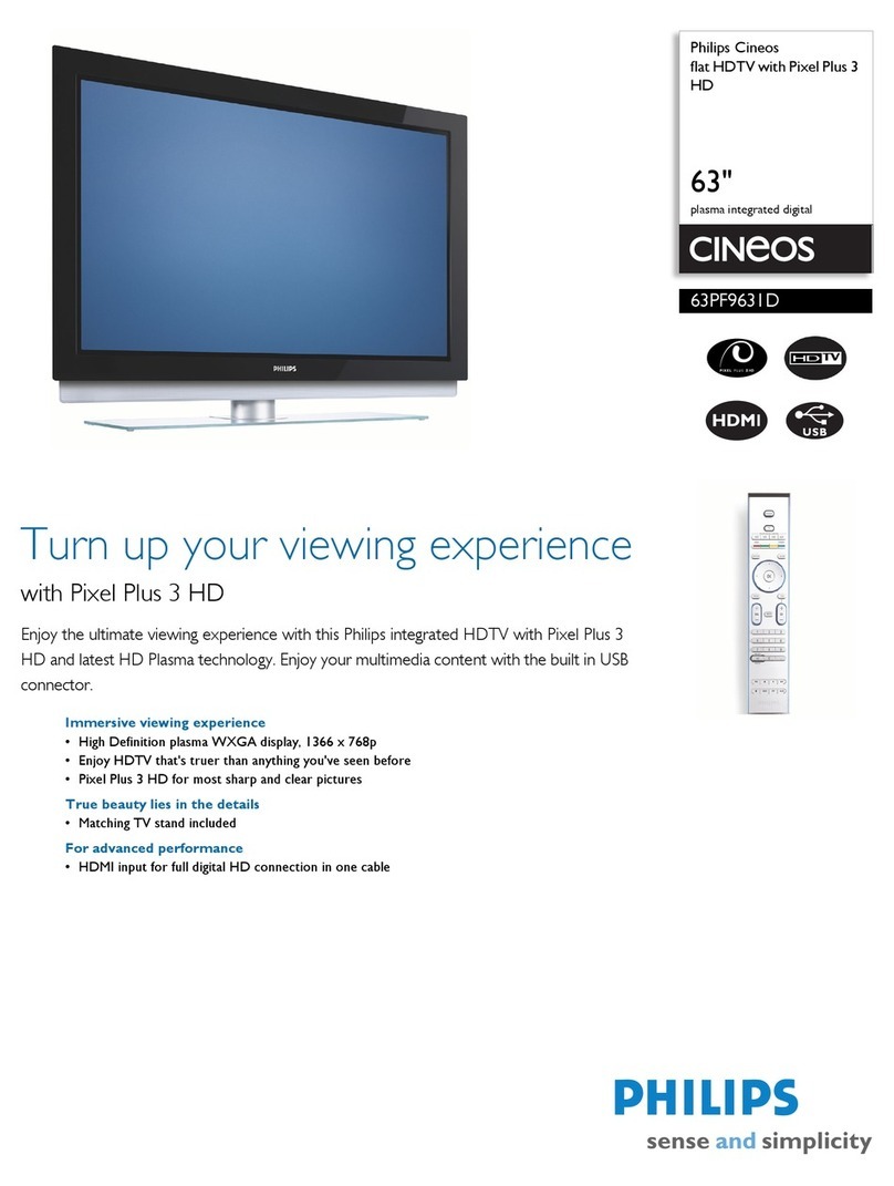 Philips Cineos 63PF9631D/37 Manual de usuario Philips Cineos 63PF9631D/37 Manual de usuario