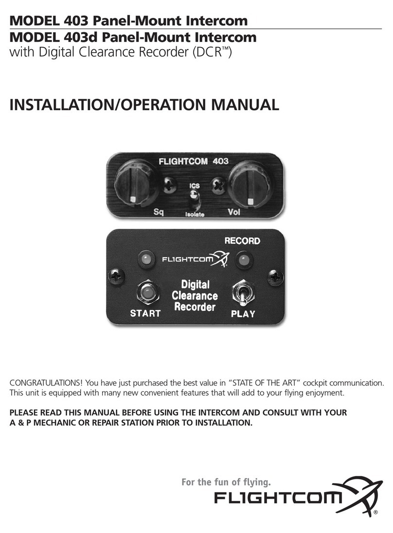 Flightcom 403 Manual de usuario