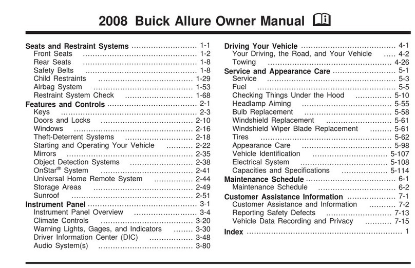 Buick 2008 Allure Manual de usuario