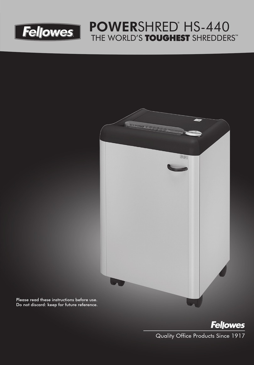 Fellowes POWERSHRED HS-440 Manual de usuario