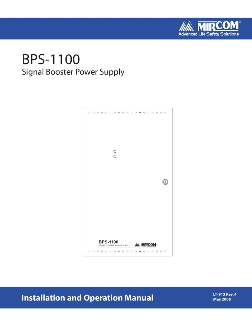 Mircom BPS-1100 Manual de usuario
