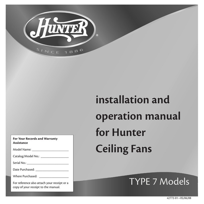 Hunter 7 Models Manual de usuario