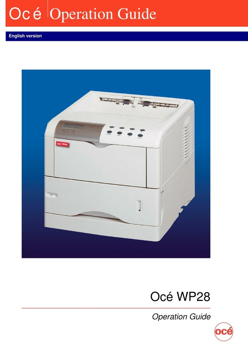 Oce WP28 Manual de usuario