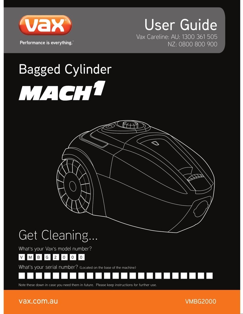 Vax Mach1 Manual de usuario