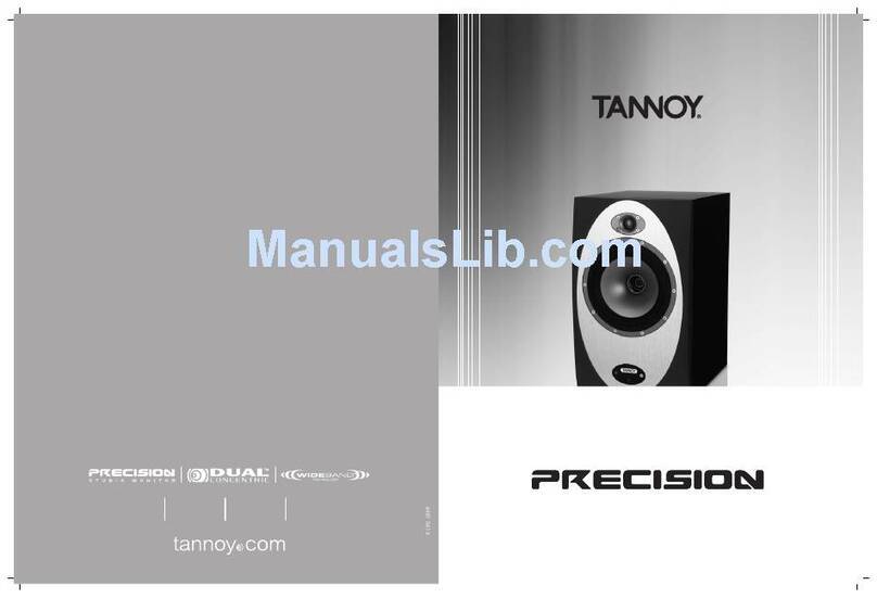 Tannoy Precision P6D Manual de usuario