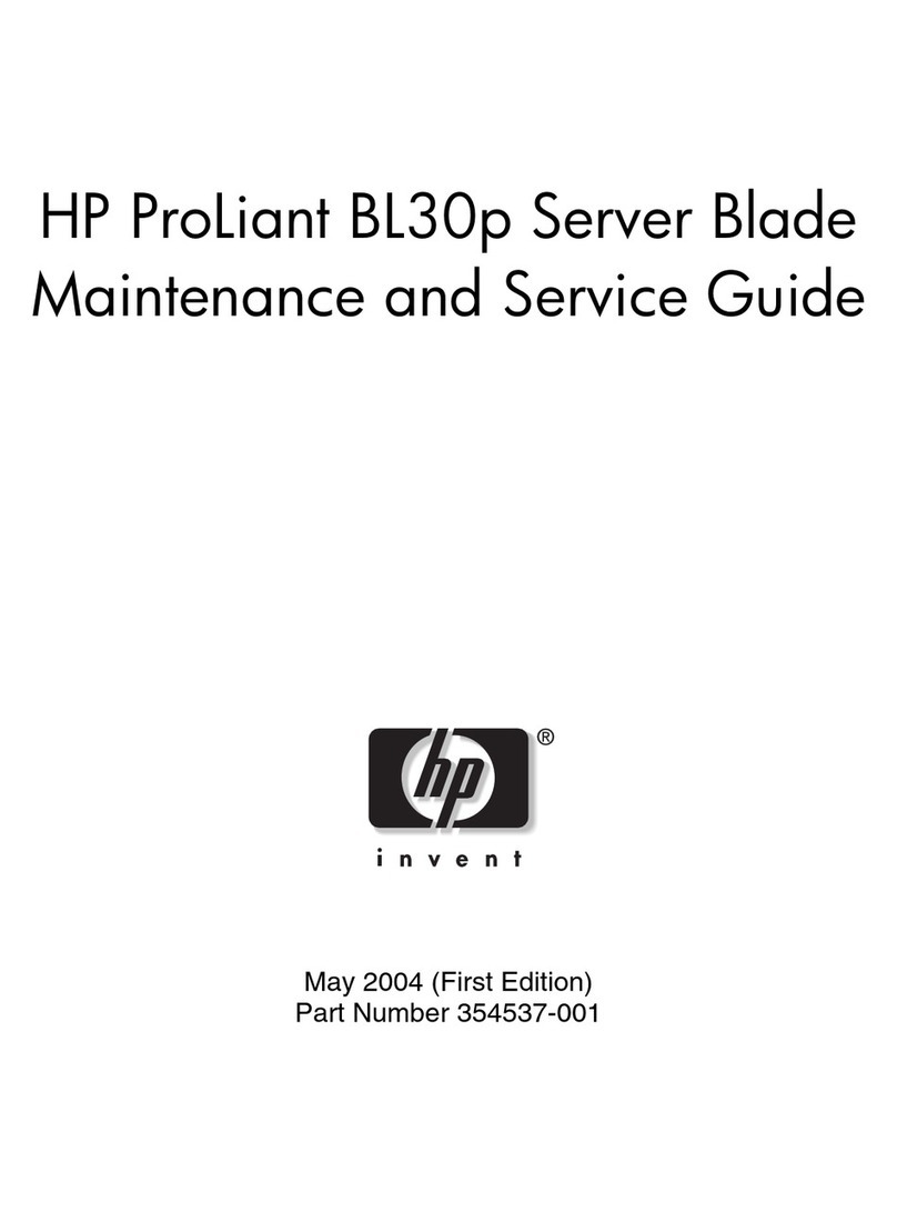 HP BL30p - ProLiant - 1 GB RAM Manual
