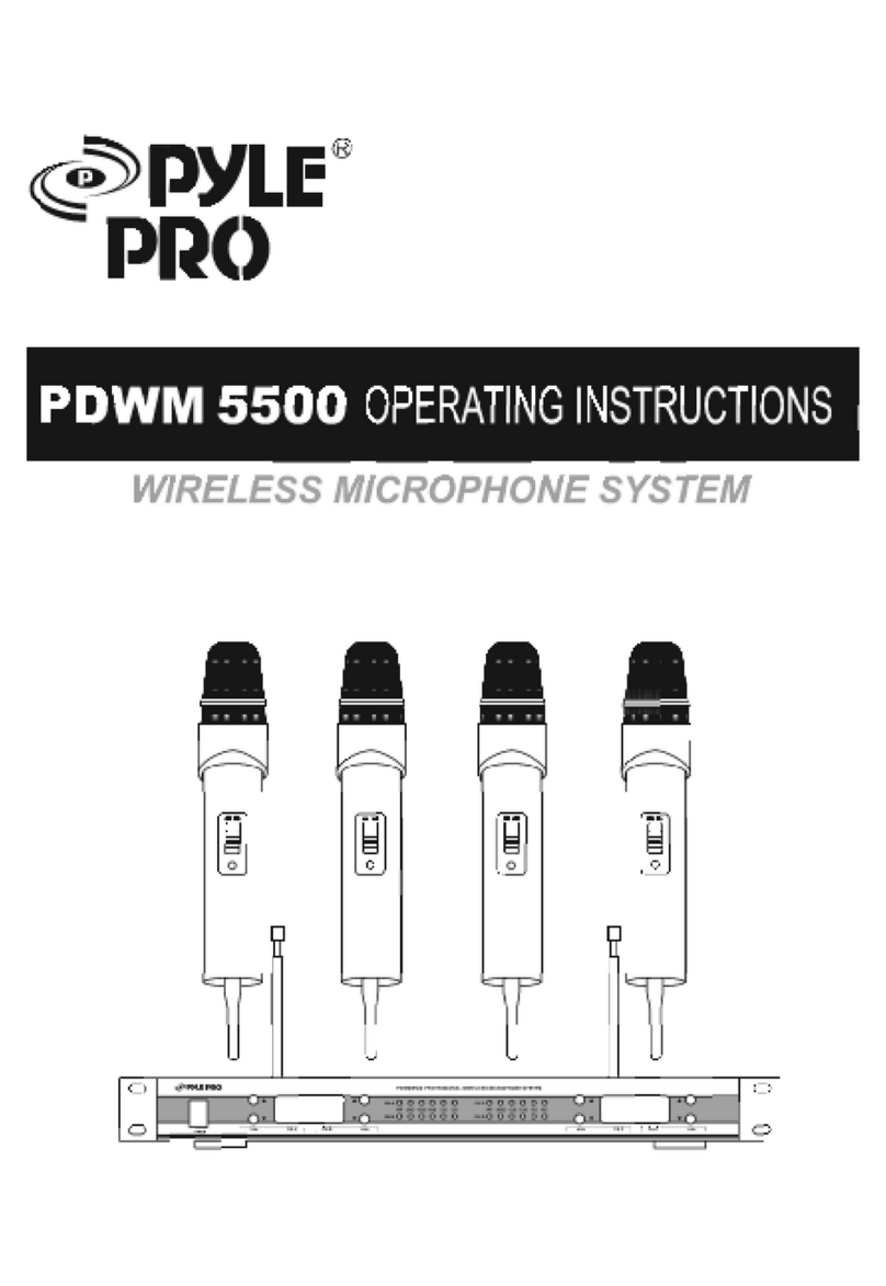 Pyle Pro PDWM 5500 Manual de usuario