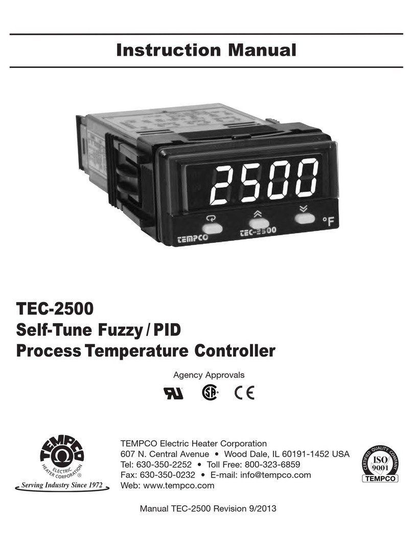 Tempco TEC-2500 Manual de usuario