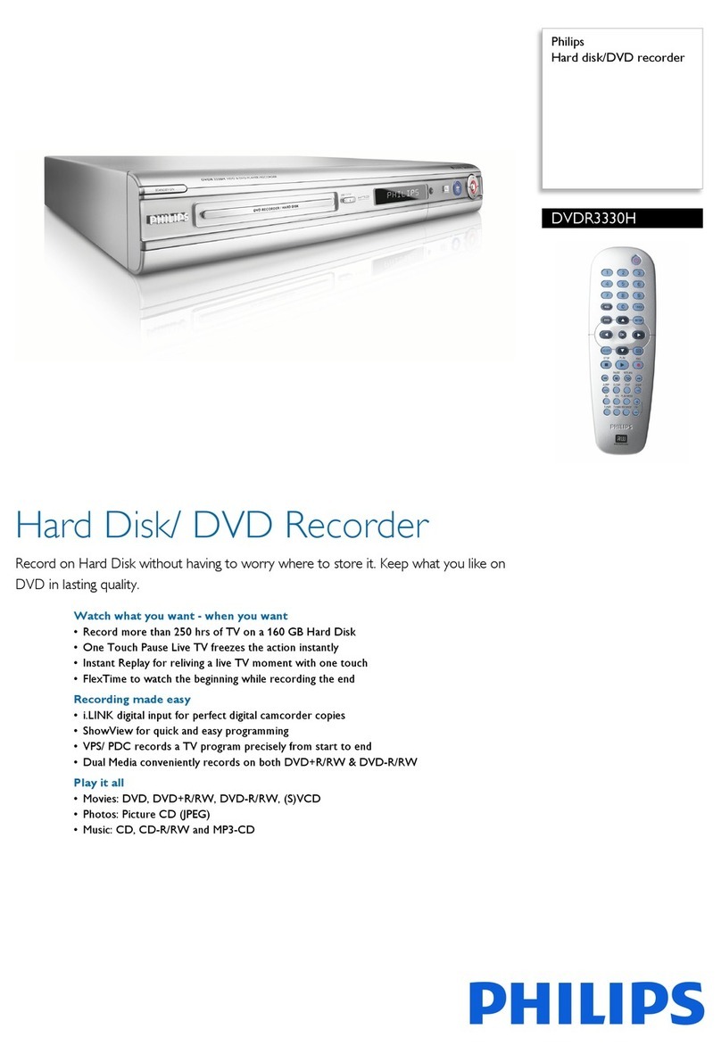 Philips ShowView DVDR3330H Manual de usuario