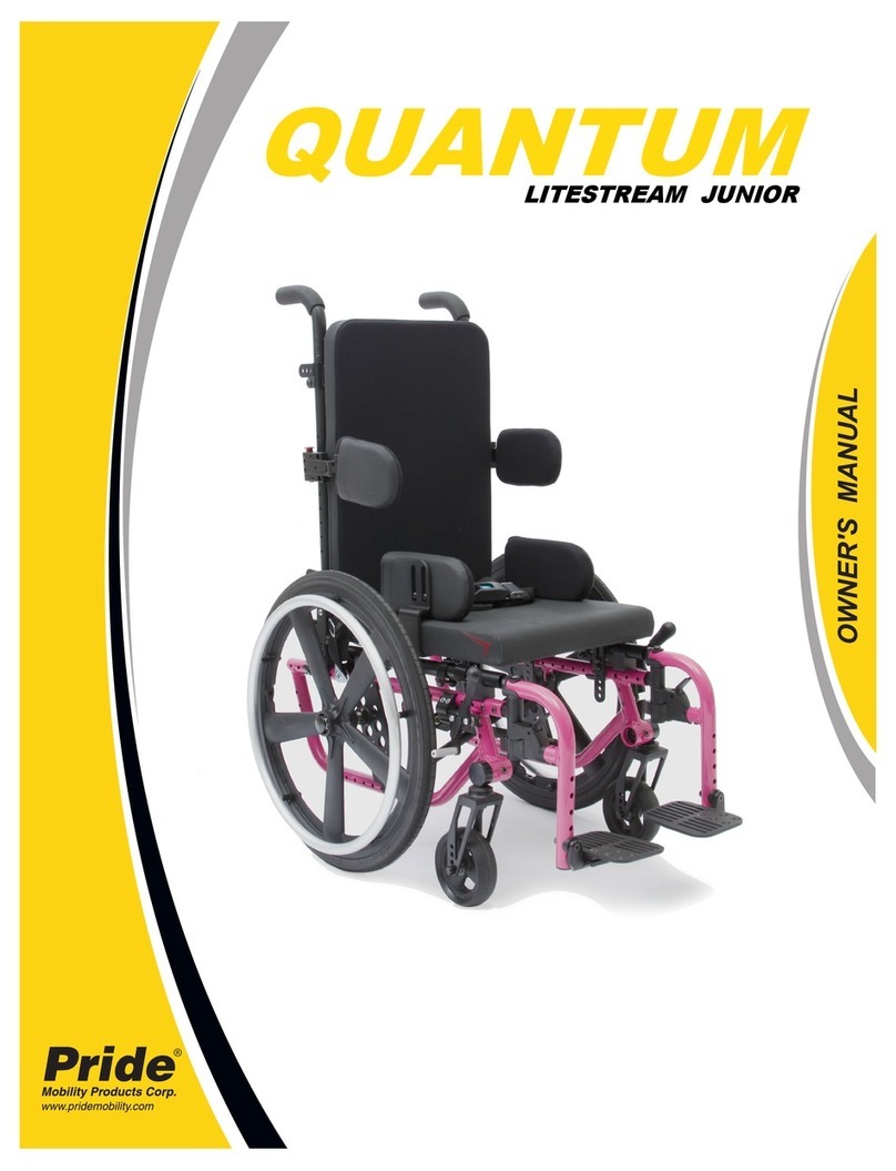Pride Quantum litestream junior Manual de usuario