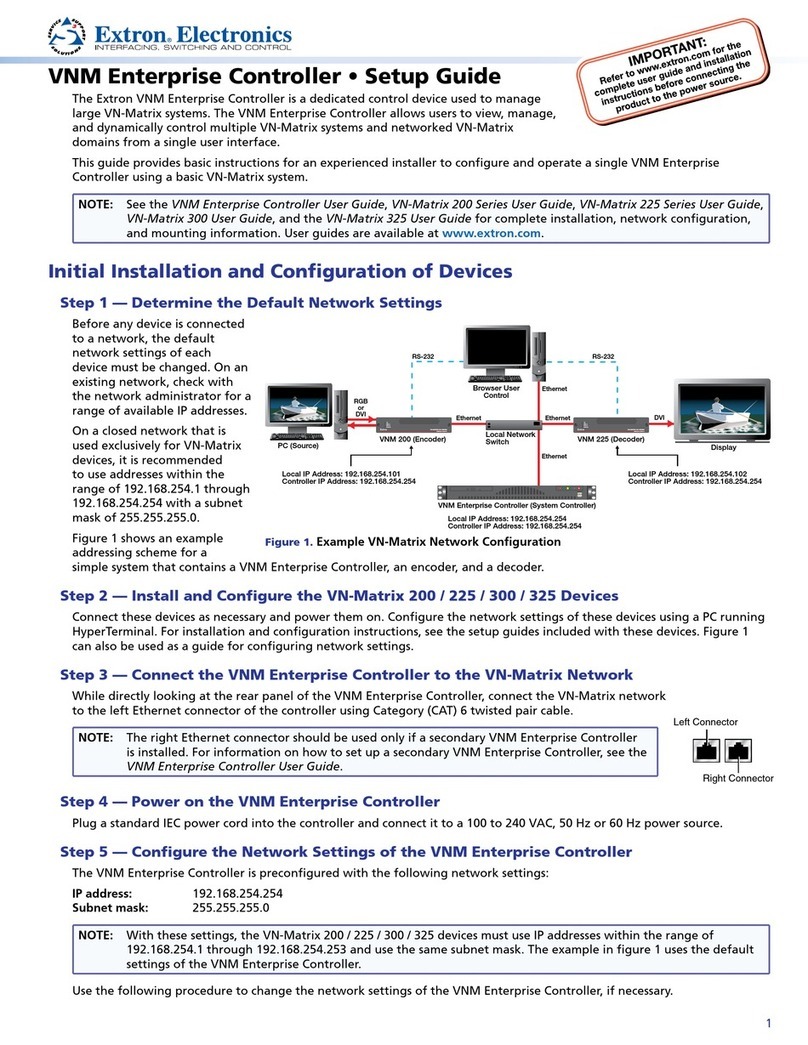 Extron electronics VNM Enterprise Manual de usuario