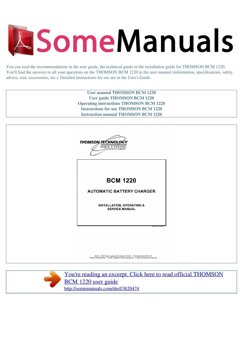 THOMSON BCM 1220 Manual de servicio