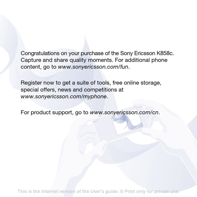 Sony Ericsson K858c Manual de usuario
