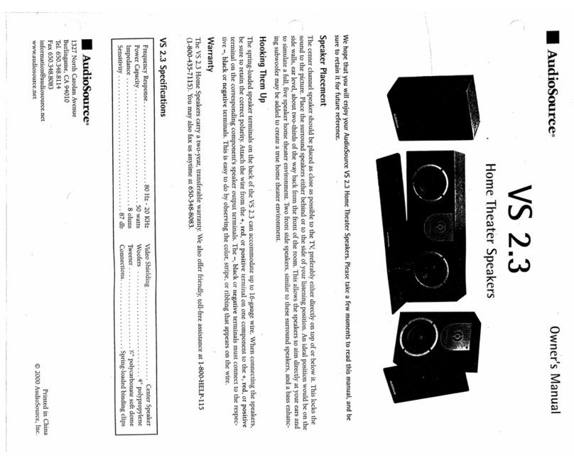 AudioSource VS 2.3 Manual de usuario