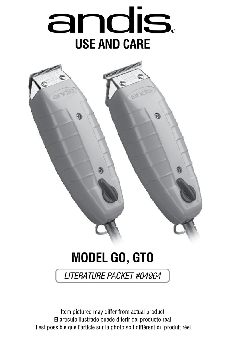 Andis GO Instrucciones de instalación