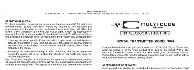 Multi-code 3089 Manual de usuario