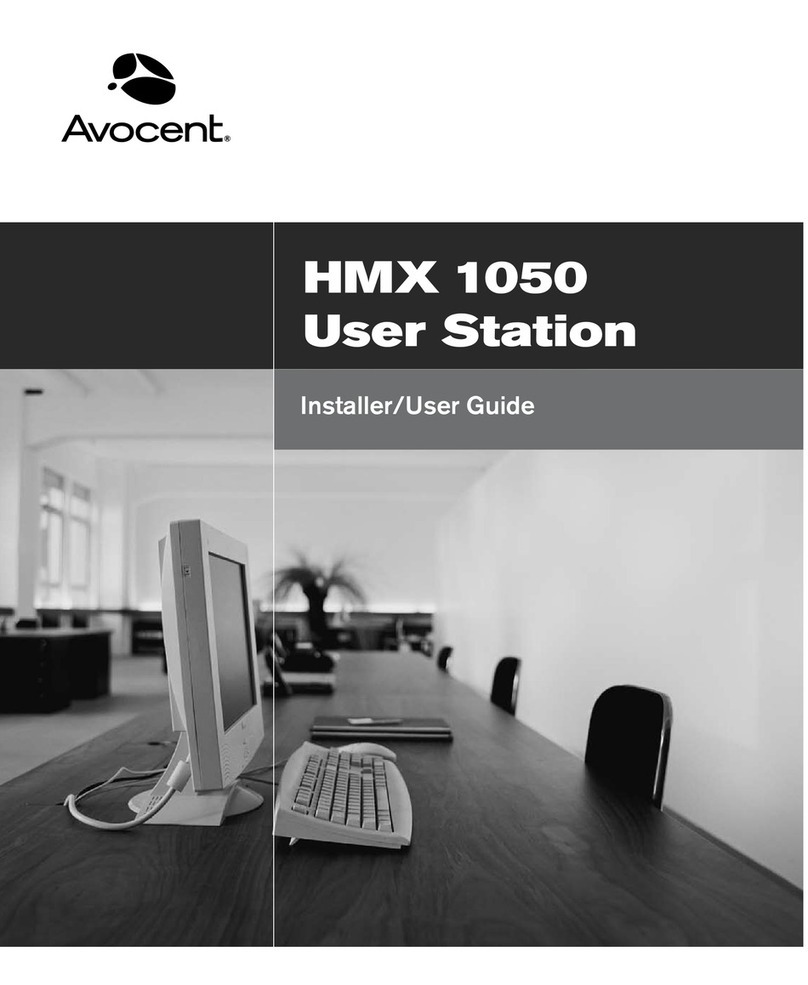 Avocent HMX 1050 Instrucciones de instalación y mantenimiento