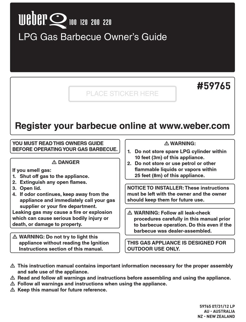 Weber 59765 Manual de usuario