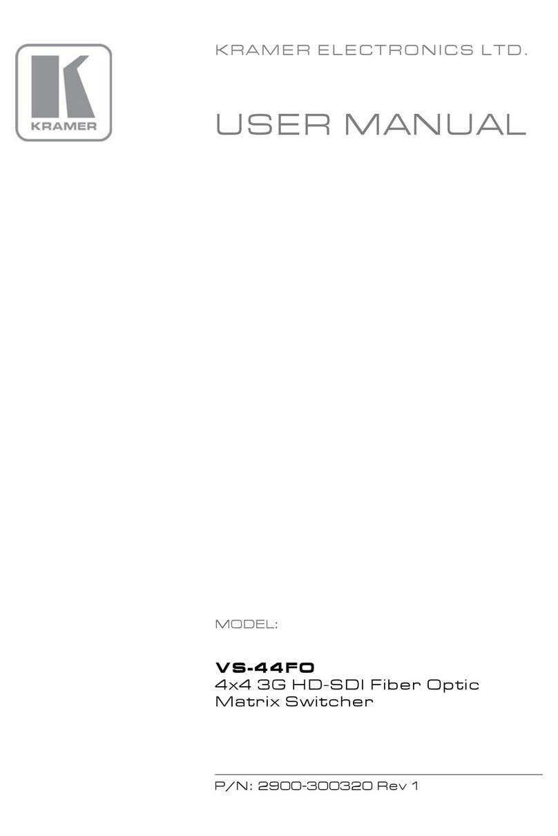 Kramer VS-44FO Manual de usuario