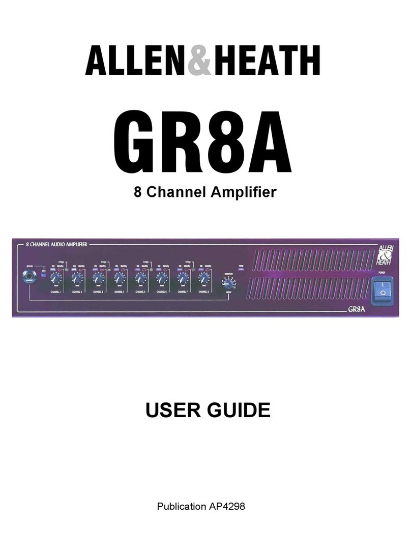 ALLEN & HEATH GR8A Manual de usuario ALLEN & HEATH GR8A Manual de usuario