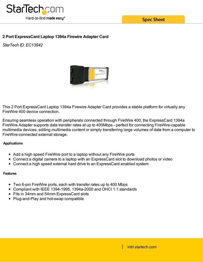 StarTech.com EC13942 Manual del sistema StarTech.com EC13942 Manual del sistema