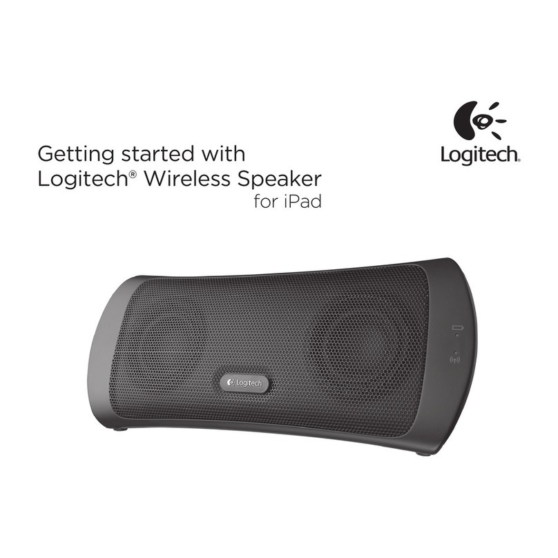 Logitech Wireless Speaker for Ipad Manual de usuario Logitech Wireless Speaker for Ipad Manual de usuario
