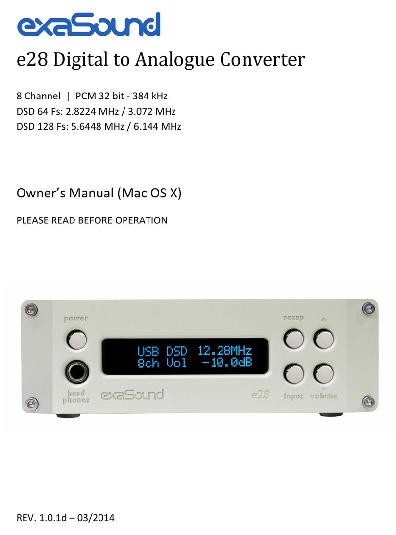 exaSound e28 Manual de usuario