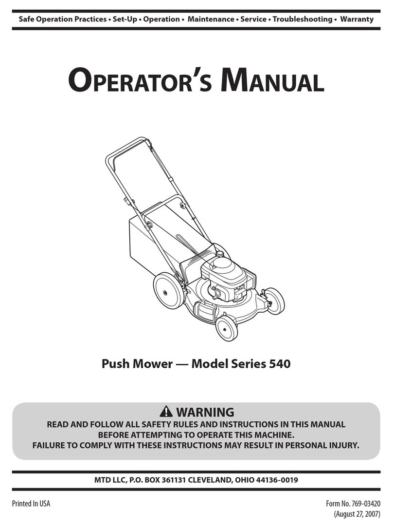 MTD 540 Series Manual de usuario
