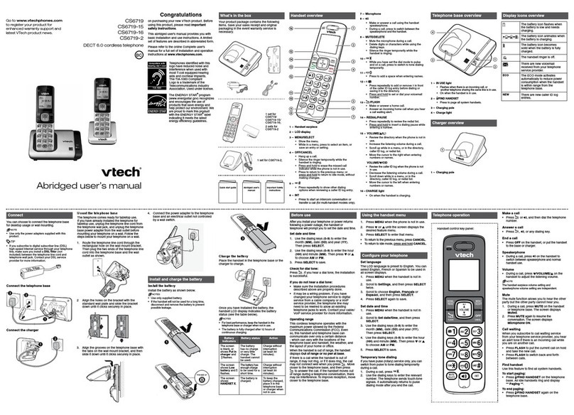 V-tech CS6719 Manual de usuario
