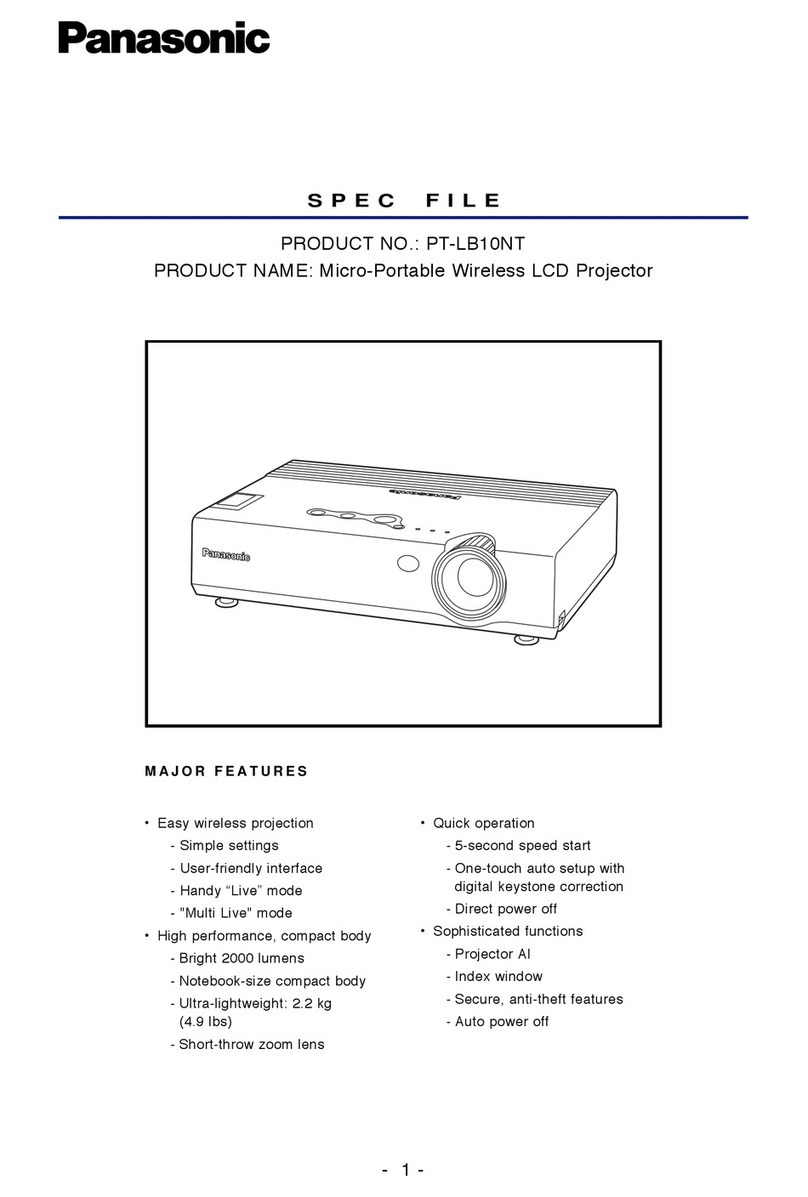 Panasonic PT-LB10NT Manual del sistema