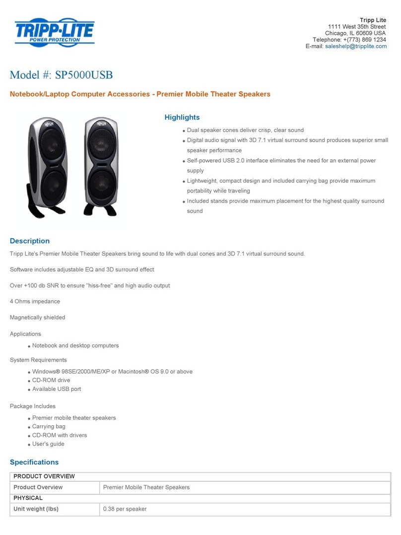 Tripp Lite SP5000USB Manual de usuario