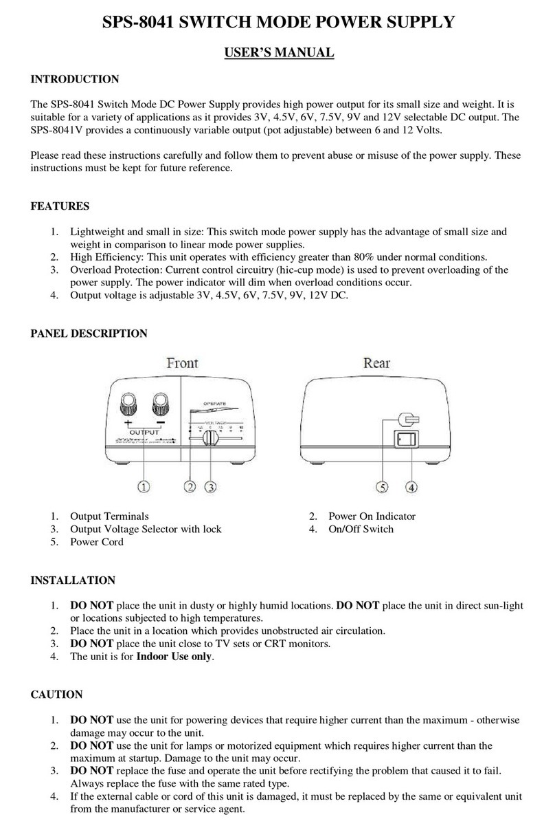 Procon SPS-8041 Manual de usuario