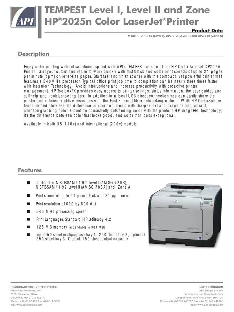 API DPT-112 Manual de usuario