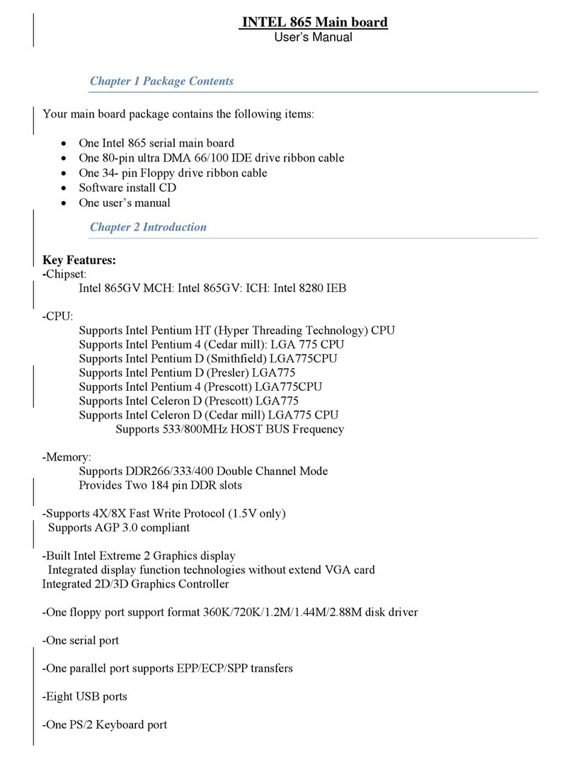 Intel 865 Manual de usuario