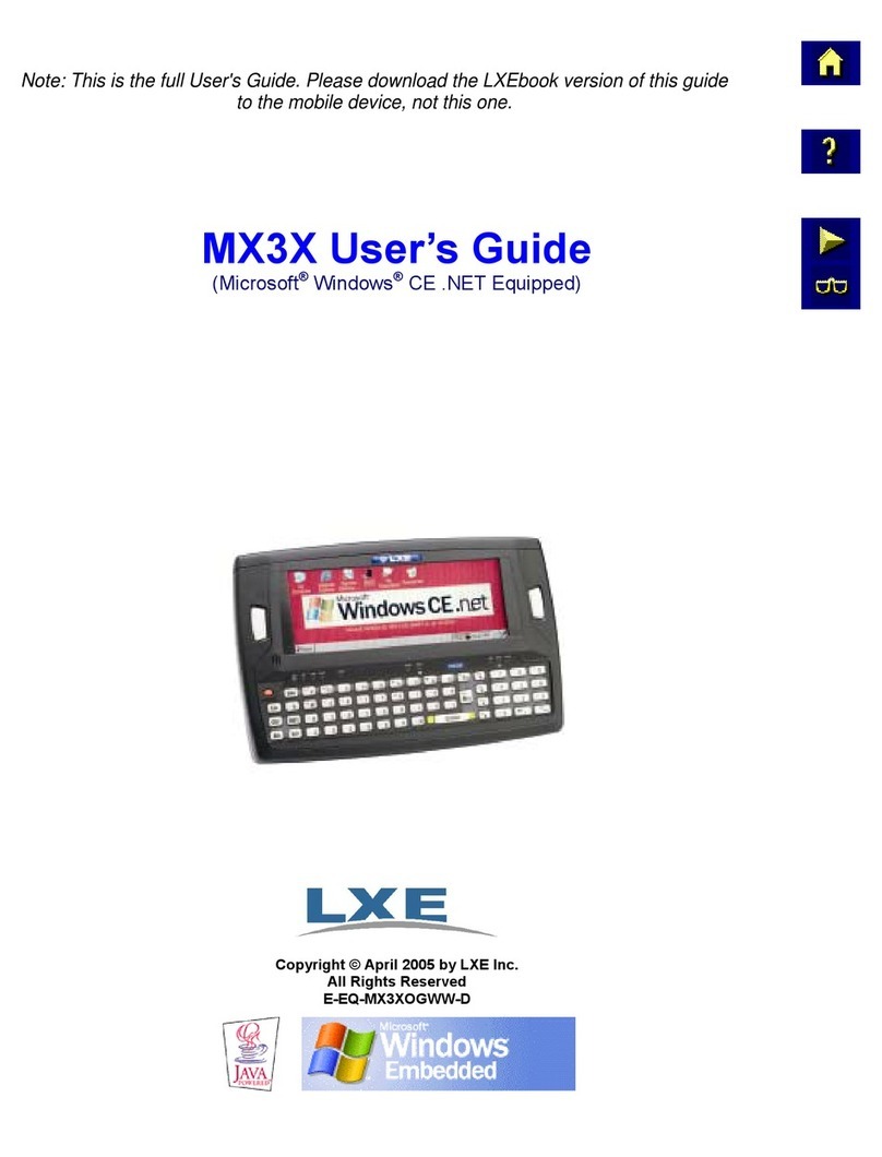 LXE MX3X Manual de usuario