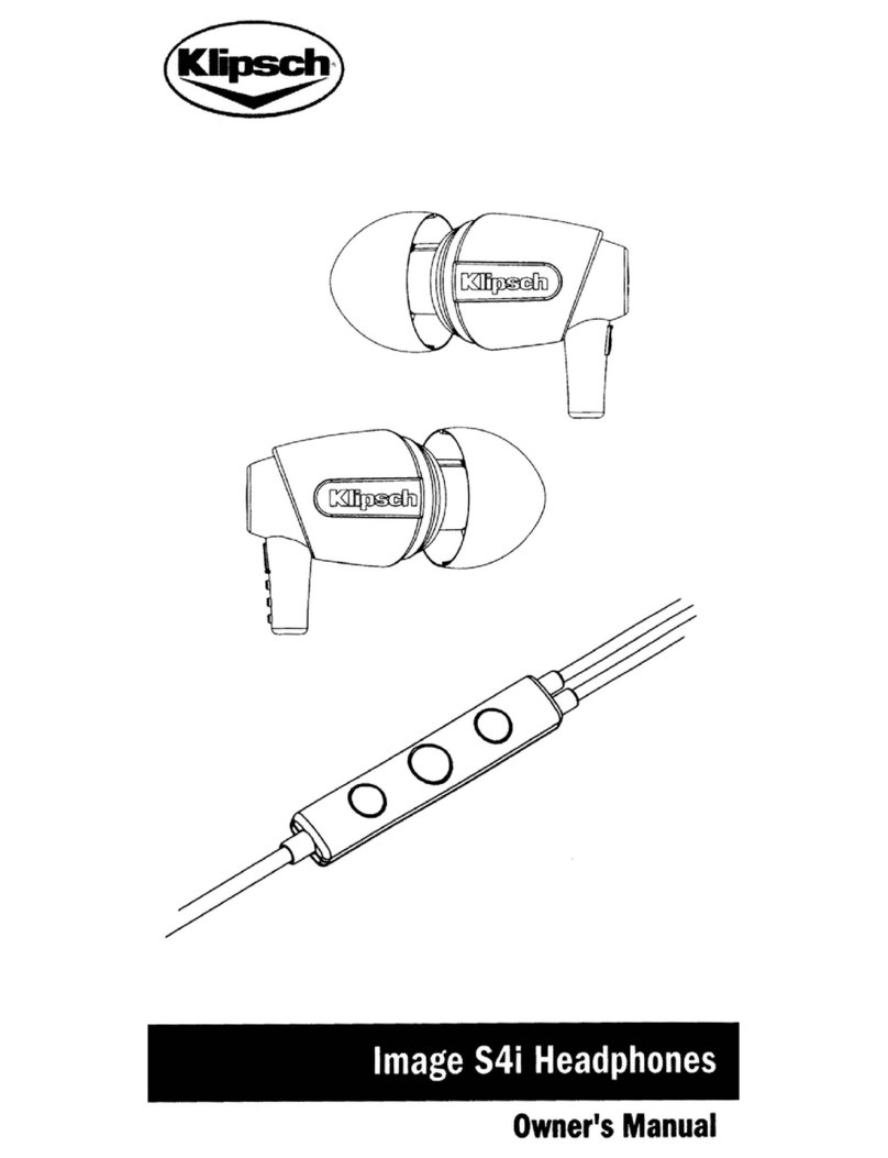 Klipsch Image S4i Manual de usuario Klipsch Image S4i Manual de usuario