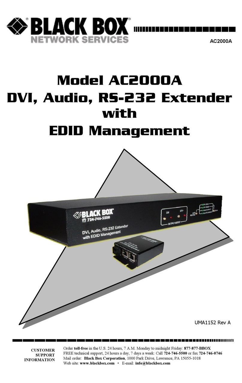 Black Box AC2000A Manual de usuario