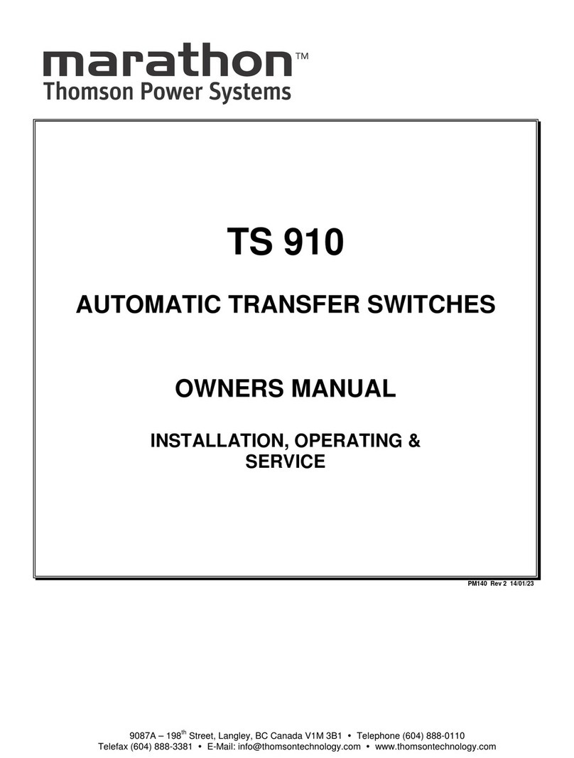 Marathon TS 910 Manual de usuario