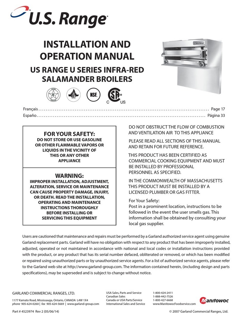 U.S. Range U.S. Range UIR36C Manual de usuario