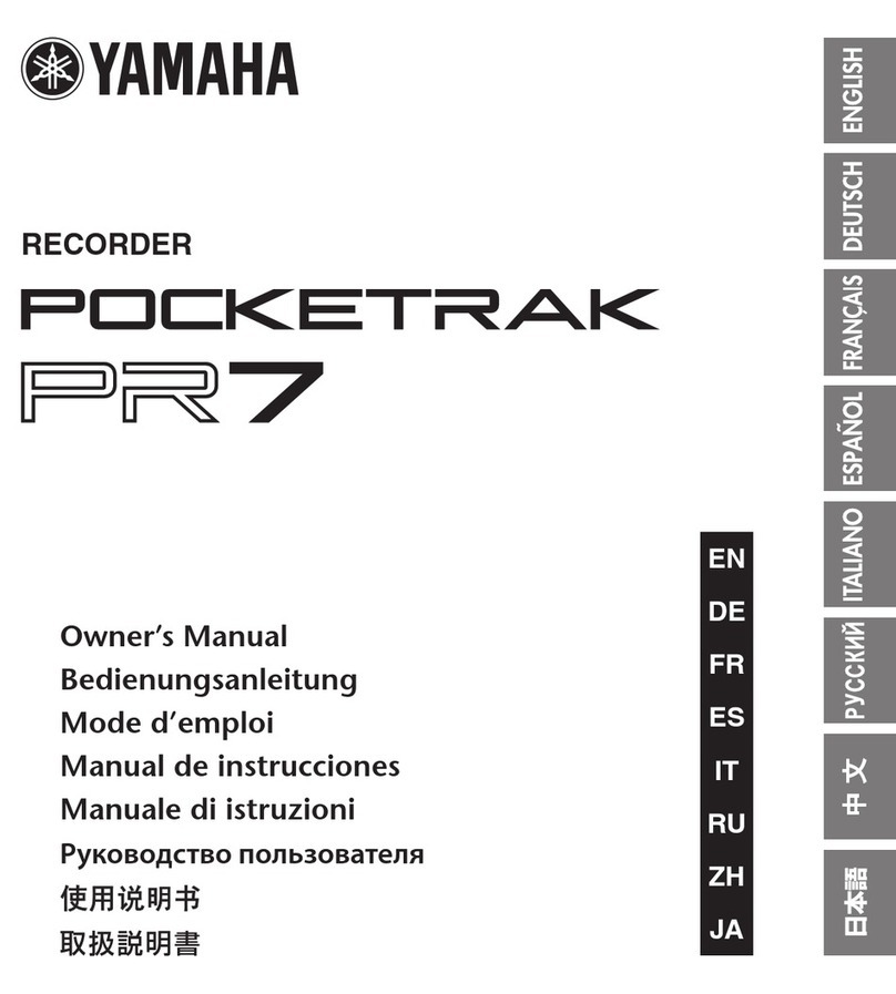 Yamaha POCKETRAK PR7 Manual de usuario