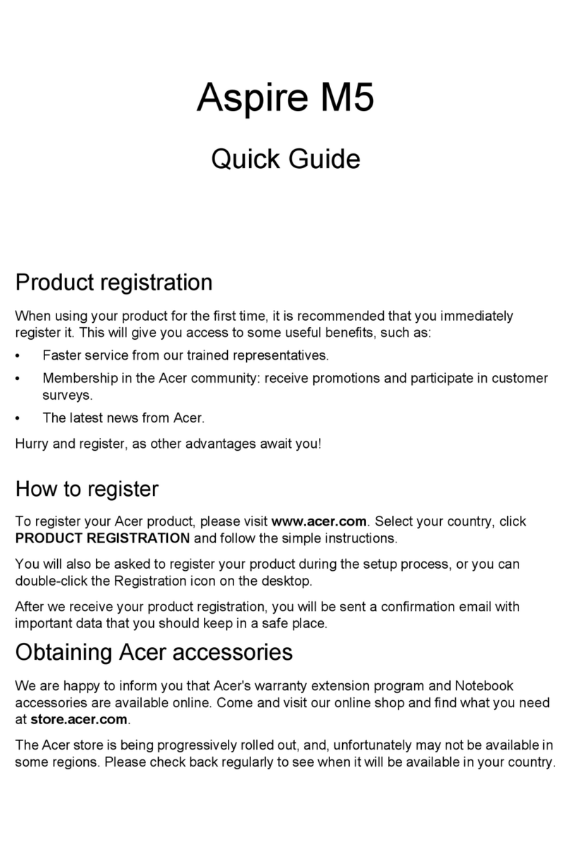 Acer Aspire M5 Series Manual de usuario