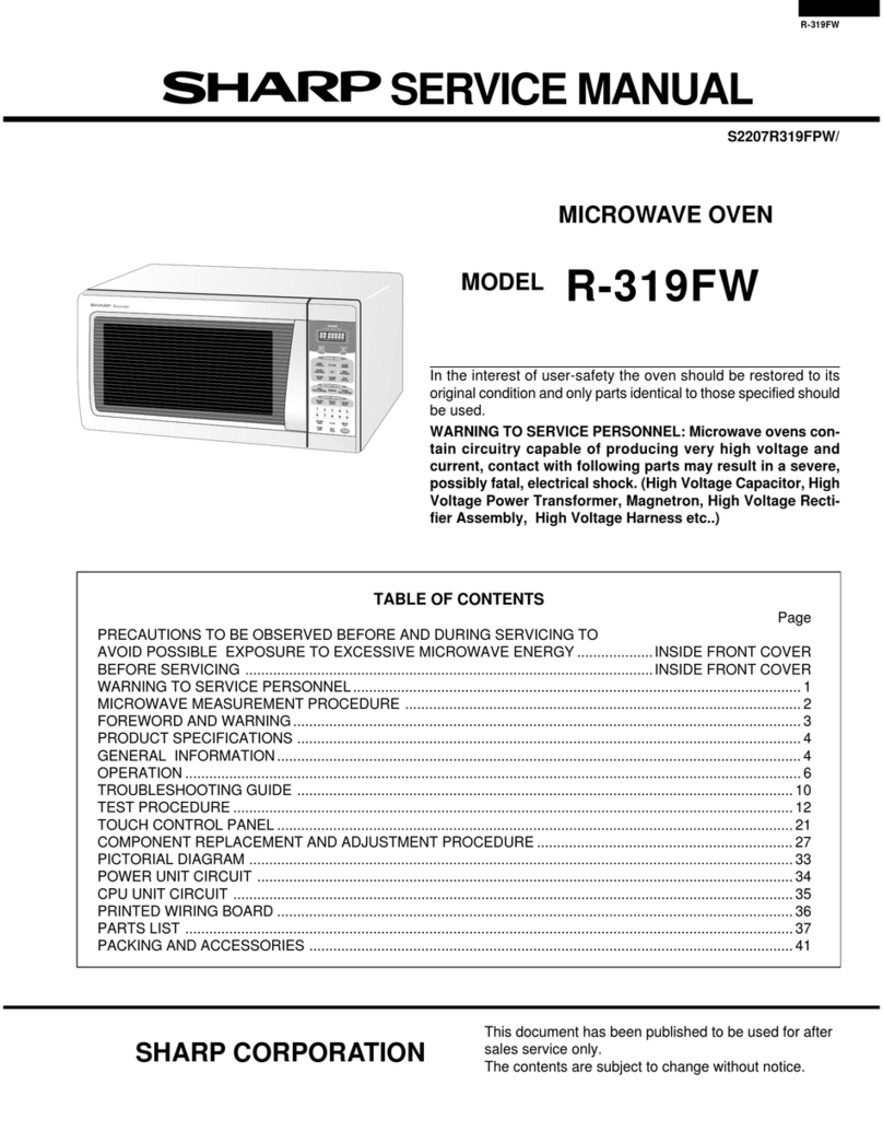 Sharp R-319FW Manual de usuario