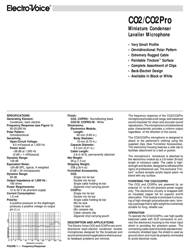 Electro-Voice CO2 Manual de usuario Electro-Voice CO2 Manual de usuario