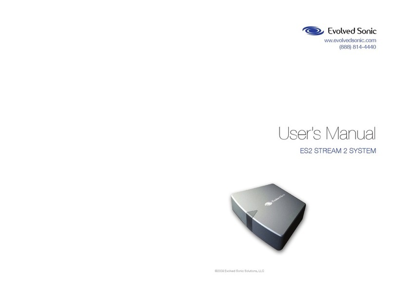 Evolved Sonic ES2 STREAM 2 System Manual de usuario