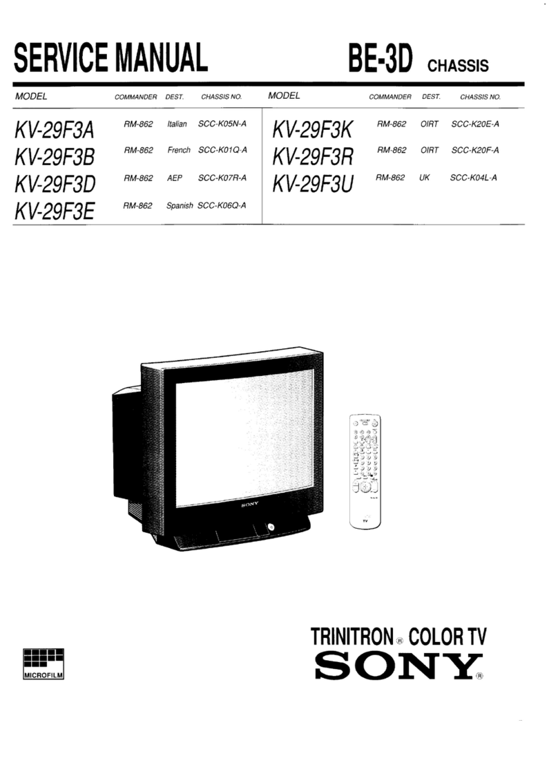 Sony Trinitron KV-29F3A Manual de usuario Sony Trinitron KV-29F3A Manual de usuario