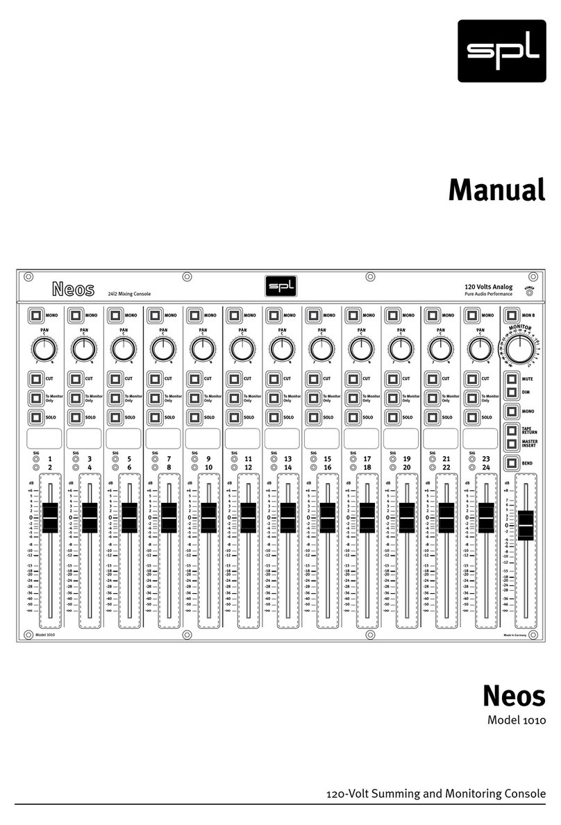 SPL Neos 1010 Manual de usuario
